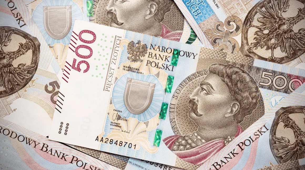 Polskie banknoty 500 zł z wizerunkiem Jana III Sobieskiego